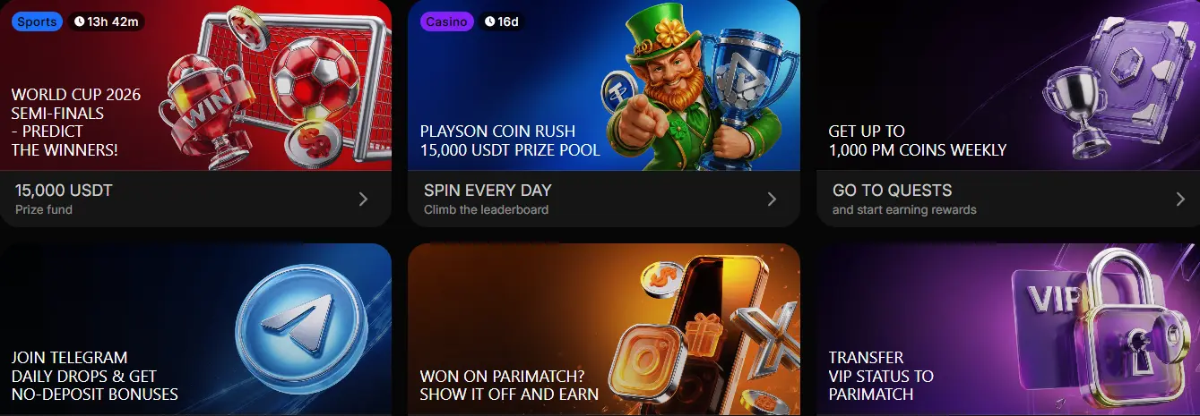 Parimatch bonus